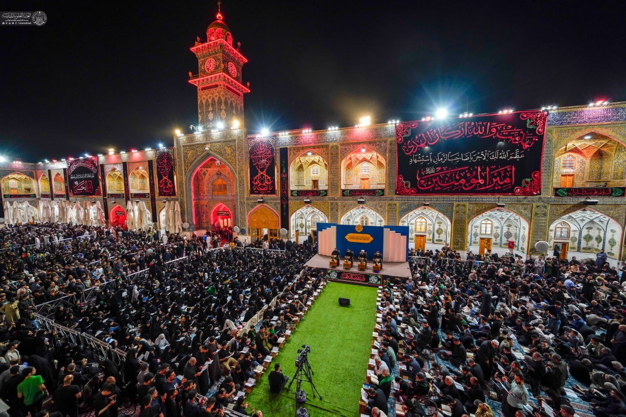 حال و هوای زائران حرم امام علی(ع) در شب نوزدهم ماه رمضان + عکس و فیلم