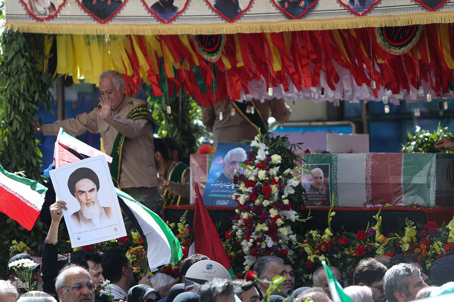 مراسم تشییع پیکر شهدای راه قدس