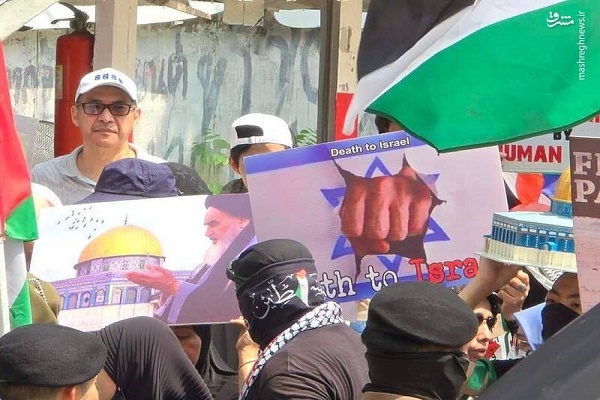 محکومیت جنایات اسراییل مقابل سفارت رژیم صهیونیستی در بانکوک + عکس