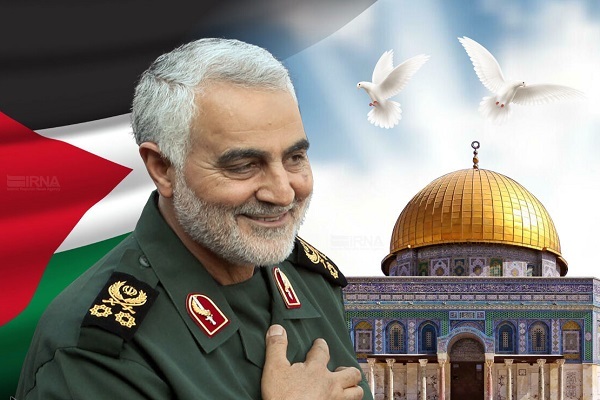 مسئله فلسطین از دید شهید سلیمانی یک پروژه وحدت‌گرا، ملی و اسلامی بود