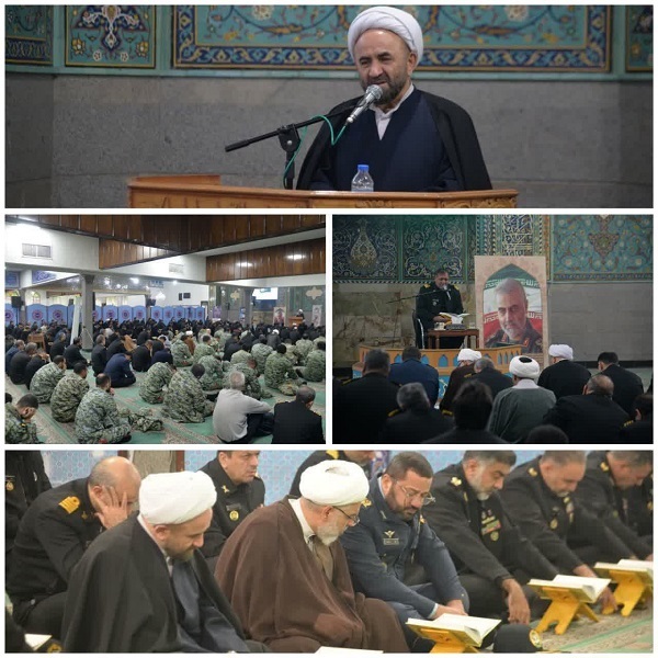 برپایی محفل قرآنی ستاد نداجا به مناسبت سالروز شهادت سردار سلیمانی