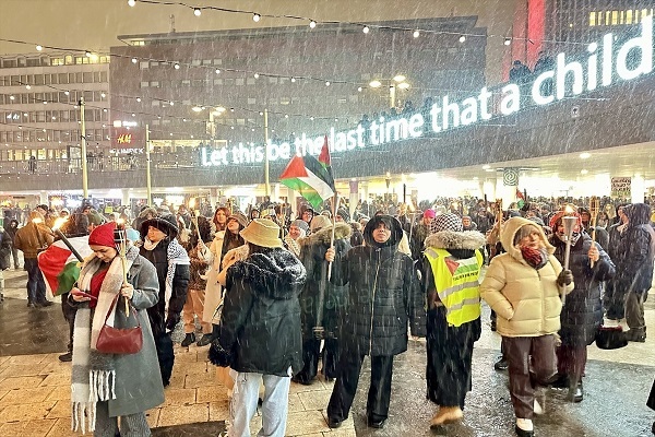 تظاهرات حامیان فلسطین در سوئد در شب سال نو + عکس تظاهرات حامیان فلسطین در سوئد در شب سال نو + عکس