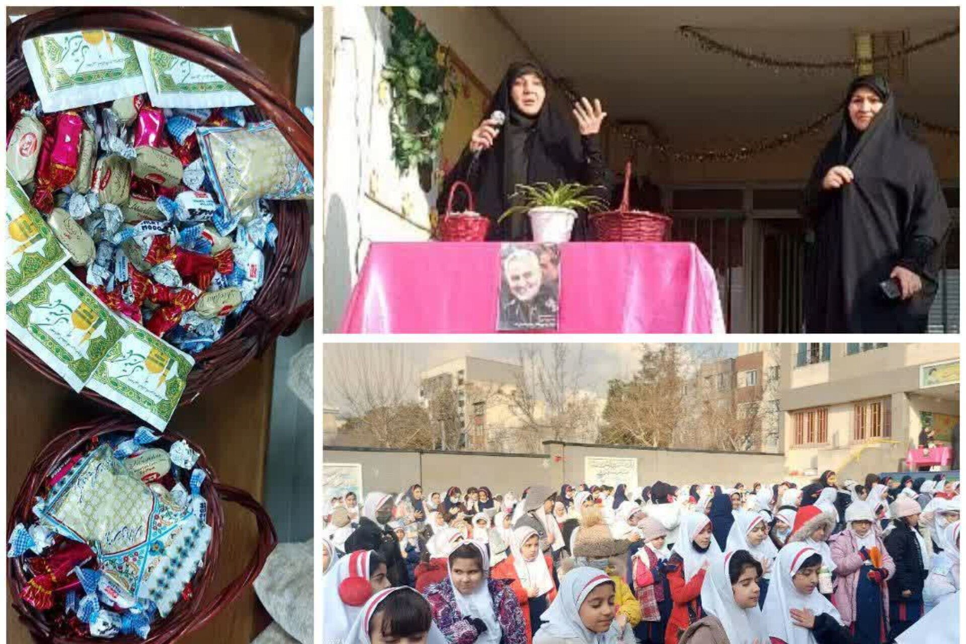 نواختن‌ زنگ مقاومت از سوی خادمیاران کانون قرآن خدمت رضوی