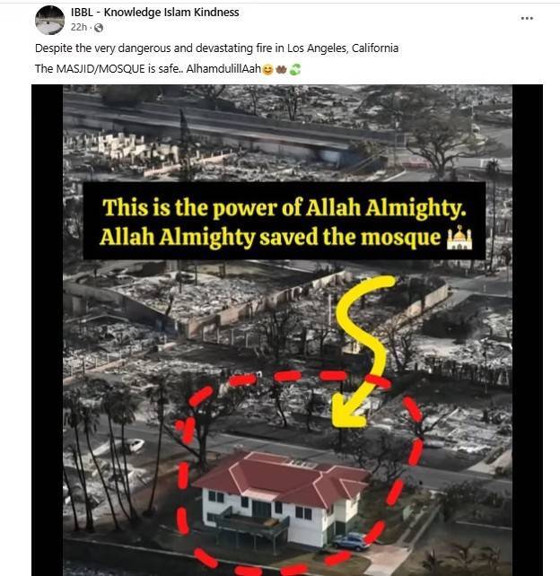 رد داستان جعلی «مسجد معجزه» در لس آنجلس