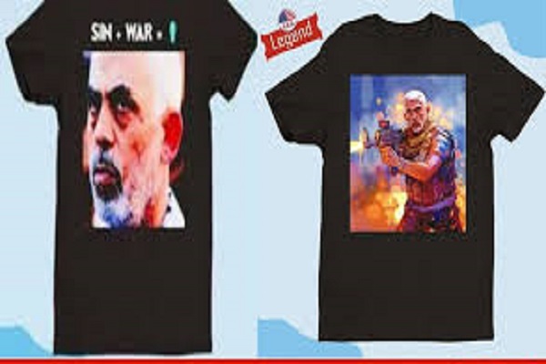 عصبانیت صهیونیستها از نمایش تی شرتهایی با تصویر سنوار عصبانیت صهیونیستها از نمایش تی شرتهایی با تصویر سنوار