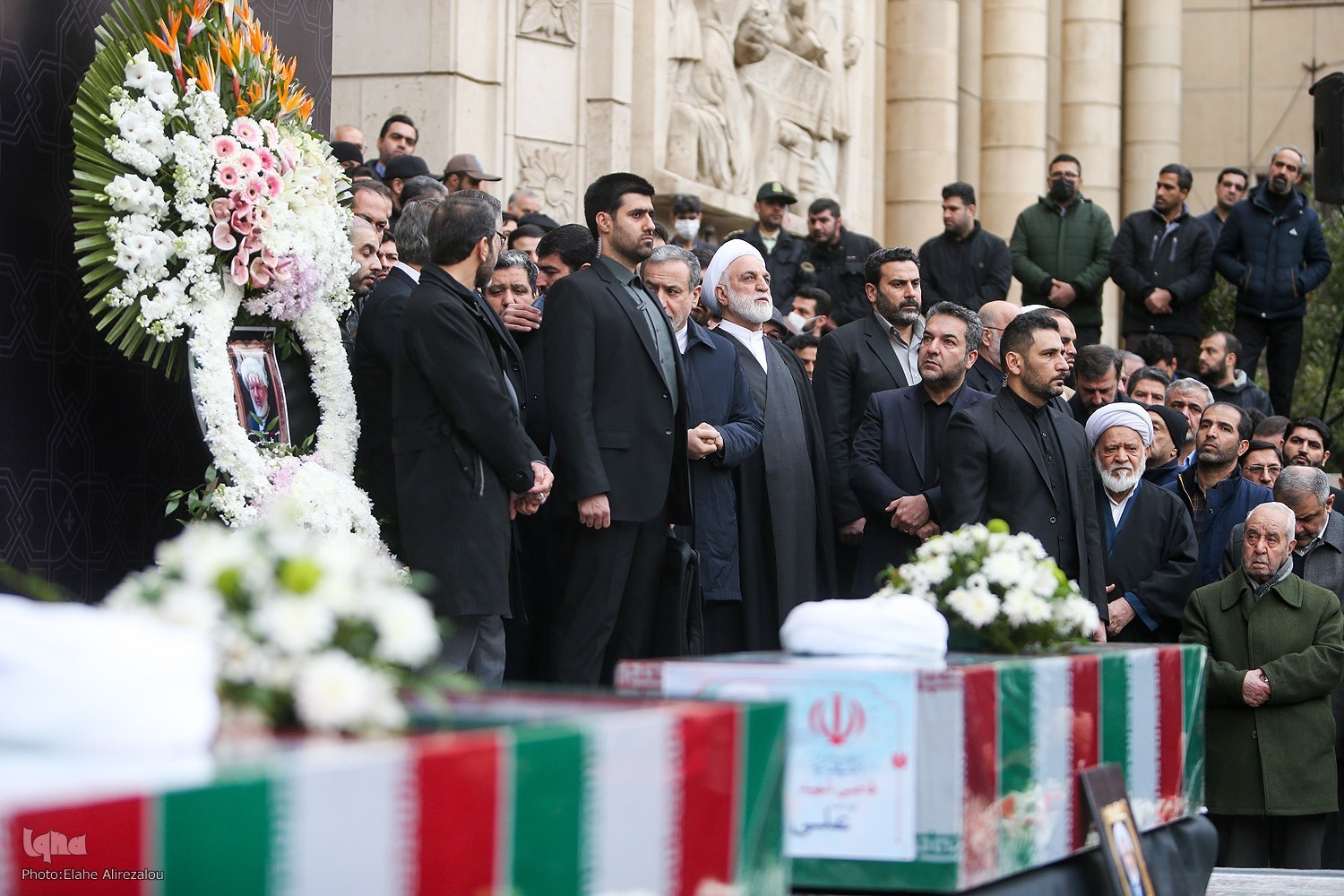 مراسم تشییع پیکر شهیدان رازینی و مقیسه در تهران