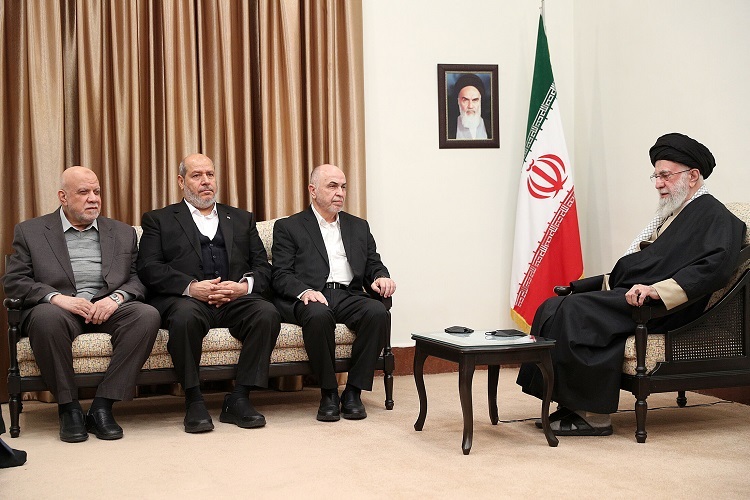 دیدار رئیس و اعضای شورای رهبری حماس با رهبر معظم انقلاب