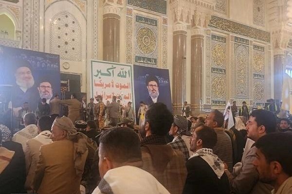 تشییع نمادین پیکر شهیدان نصرالله و صفیالدین در کشورهای مختلف تشییع نمادین پیکر شهیدان نصرالله و صفیالدین در کشورهای مختلف