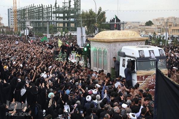 حضور پرشور طلاب غیرایرانی در تشییع شهید جمهور