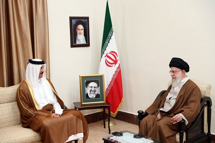 دیدار امیر قطر با رهبر انقلاب