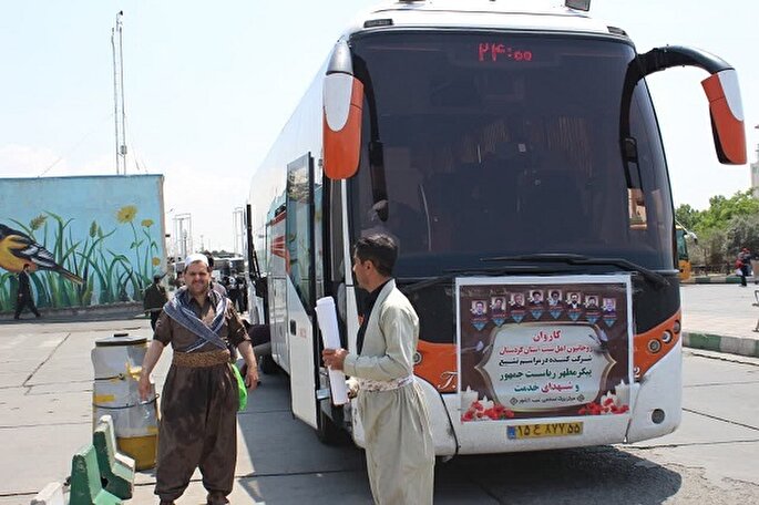 حضور روحانیون اهل سنت در مراسم تشییع پیکر سید شهیدان خدمت در تهران