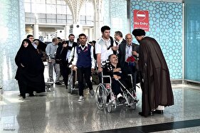 ورود کاروان جانبازان به مدینه النبی