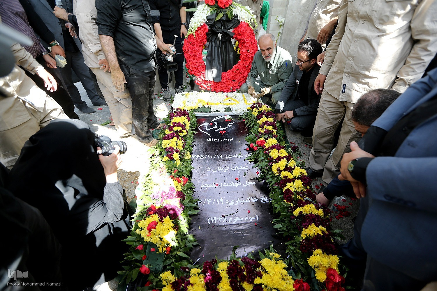 آیین تشییع و تدفین شهید گمنام در ساختمان شهدای قوه قضاییه