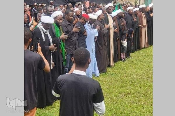 مراسم عزای حسینی در کینشازا در کشور کنگو برگزار شد