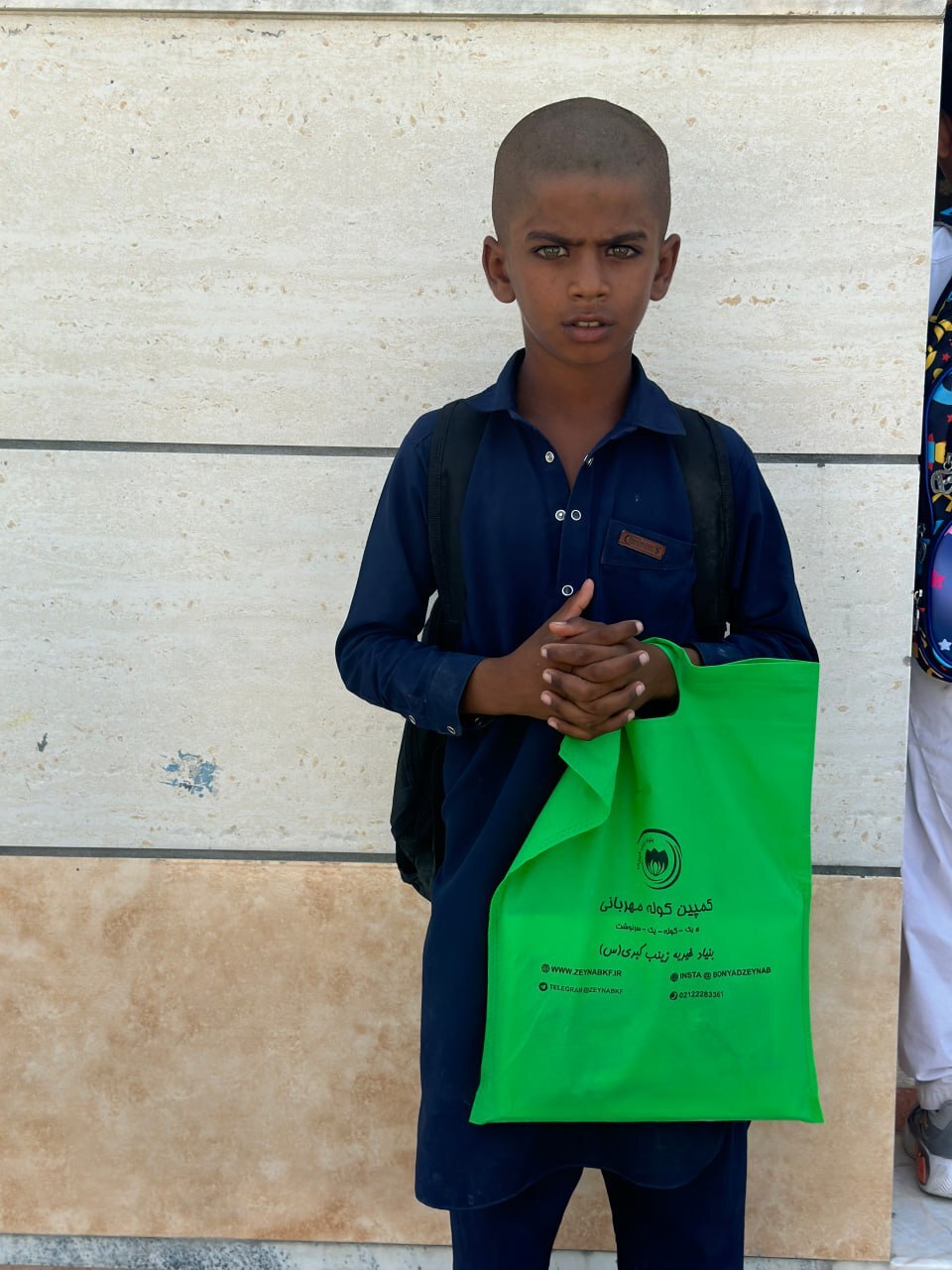 20 هزار کوله‌ مهربانی برای آرزوی کودک بدون دست سیستانی