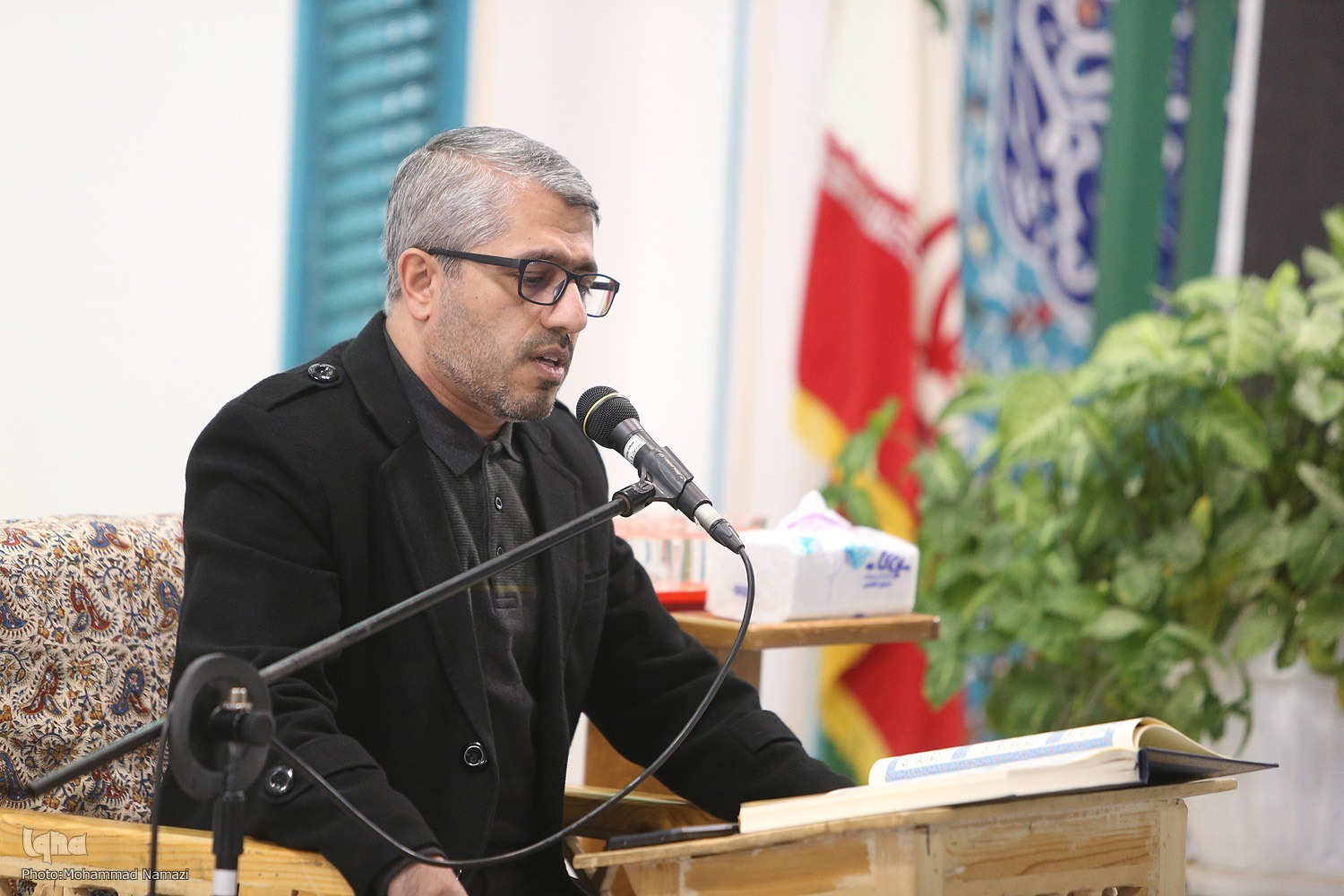 حضور پرشور قاریان پیشکسوت و جوان در جشن ختم قرآن علی اکبر ملشکاهی + عکس