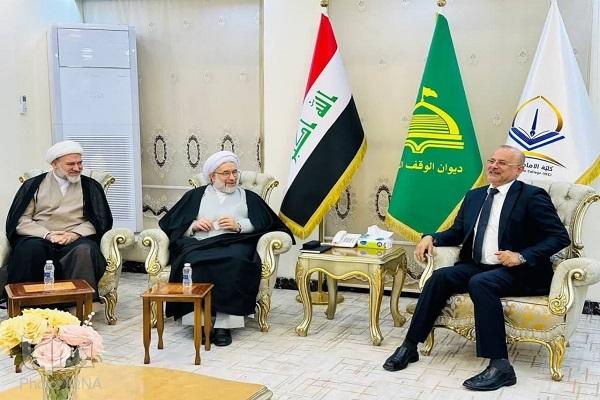 رئیس جامعه المصطفی العالمیه با حضور در دانشگاه امام کاظم(ع)
