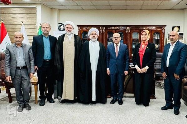 علی عباسی و دکتر حمید فاضل التمیمی رئیس دانشگاه المستنصریه