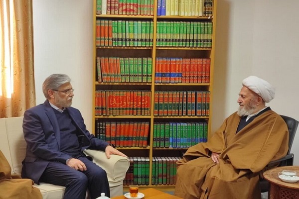 وزیر علوم با آیت‌الله سبحانی دیدار کرد