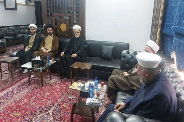 دیدار علمای فلسطینی با نماینده آیتالله یعقوبی در بیروت دیدار علمای فلسطینی با نماینده آیتالله یعقوبی در بیروت