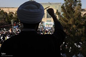 اجتماع حوزویان و اقشار مردم قم به‌مناسبت ۹ دی برگزار شد