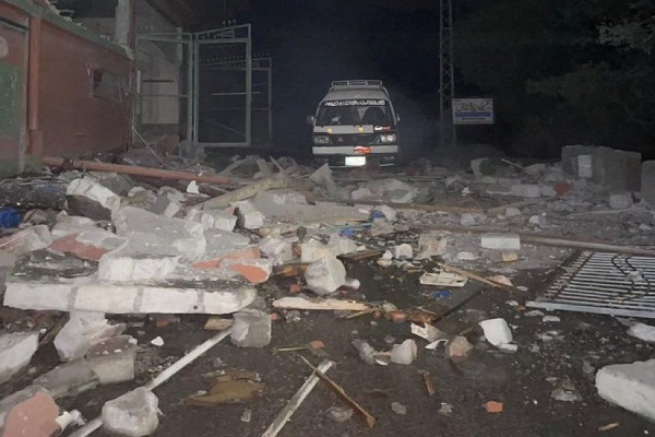 بمباران دو مسجد در پی حمله هند به پاکستان + فیلم