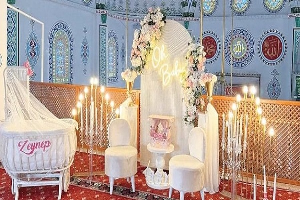 اعتراض کاربران ترکیه‌ای به برگزاری جشن سیسمونی در مسجد