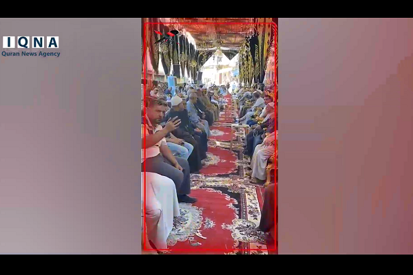 تلاوت پسر عبدالباسط در مراسم ترحیم فرزند مصطفی اسماعیل + فیلم