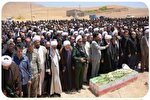 پیکر شهید حملات رژیم صهیونیستی در باروق تشییع شد