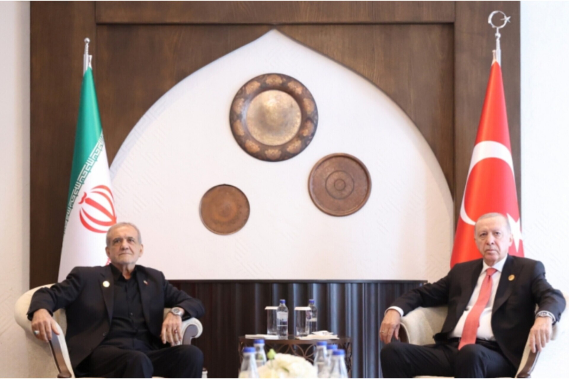 پزشکیان در دیدار رئیس‌جمهور ترکیه