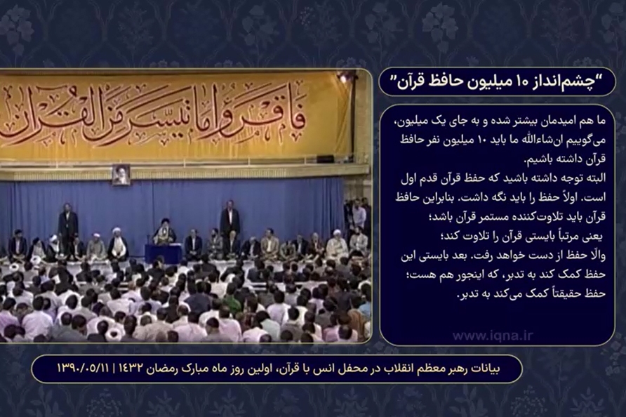 چشم‌انداز 10 میلیون حافظ قرآن