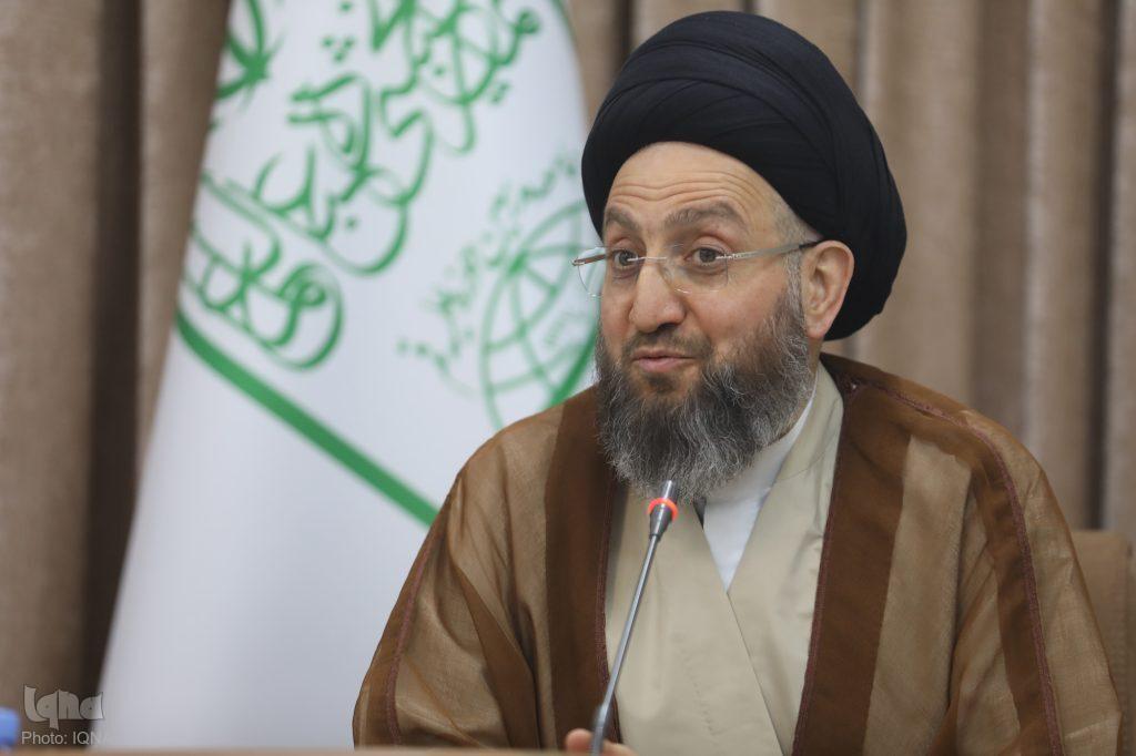 سید عمار حکیم در جمع اعضای جامعه مدرسین حاضر شد سید عمار حکیم در جمع اعضای جامعه مدرسین حاضر شد