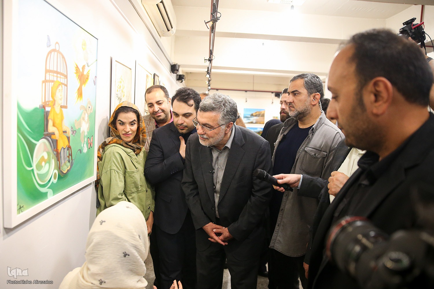 همام چهارم افتتاح شد؛ شاهکارهای هنری معلومان جهان در فرهنگستان هنر