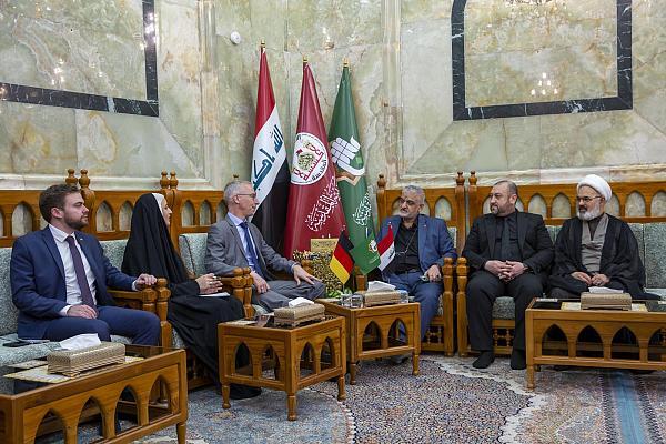 بازدید سفیر آلمان از آستان مقدس عباسی +عکس