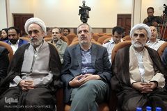  حجت‌الاسلام  محمدرضا حشمتی، معاون قرآن و عترت وزیر فرهنگ و ارشاد اسلامی -  احمد مسجدجامعی، عضو شورای اسلامی شهر تهران و  حجت‌الاسلام خسروپناه