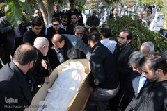 مراسم تدفین پیکر مرحوم استاد «محمد تقی مروت» در قطعه نام آوران بهشت زهرا