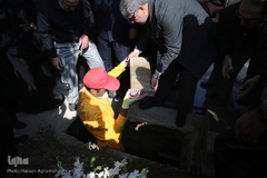 مراسم تدفین پیکر مرحوم استاد «محمد تقی مروت» در قطعه نام آوران بهشت زهرا