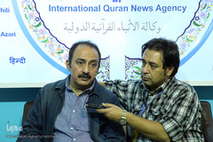 ابوالفضل جلیلی مهمانان غرفه ایکنا در دومین روز از نمایشگاه مطبوعات
