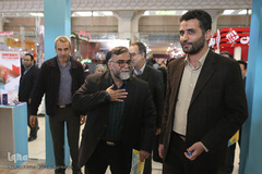 دکتر سعید پورعلی معاون فرهنگی جهاد دانشگاهی مهمان ایکنا در روز پنجم نمایشگاه مطبوعات