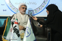 حجت الاسلام حشمتی مهمان ایکنا در روز پنجم نمایشگاه مطبوعات