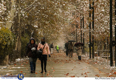 بارش برف پاییزی در تهران
