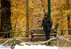 بارش برف پاییزی در تهران