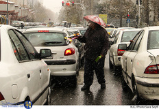 بارش برف پاییزی در تهران