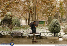 بارش برف پاییزی در تهران