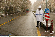 بارش برف پاییزی در تهران