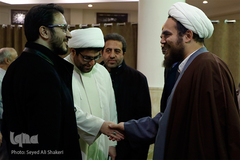 حجت الاسلام والمسلمین جواد محمدی امام جماعت مسجد جامع آل یاسین و حامد شاکرنژاد