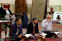 جلسه قرآن مسجد حجت ابن الحسن سهروردی