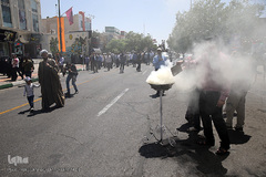 مراسم تشییع پیکر پاک مجاهد جانباز شهید حجت الاسلام سید «مهدی تقوی» از شهدای حادثه تروریستی مجلس در قم