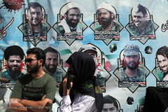 مراسم تدفین پیکر پاک مجاهد جانباز شهید حجت الاسلام سید «مهدی تقوی» از شهدای حادثه تروریستی مجلس در گلزار شهدای قم