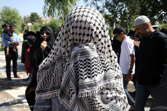 مراسم تدفین پیکر پاک مجاهد جانباز شهید حجت الاسلام سید «مهدی تقوی» از شهدای حادثه تروریستی مجلس در گلزار شهدای قم